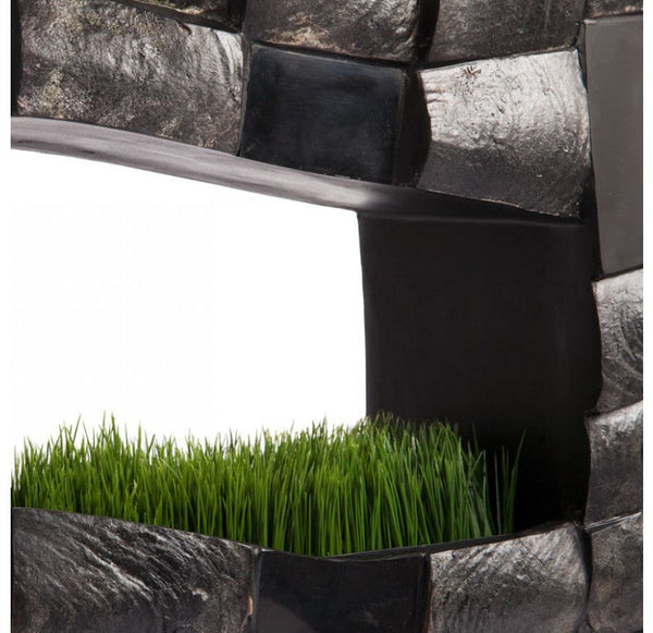 Shell 'Twisted' Wall Sculpture Planter-Gold Leaf Design Group | Planters, Troughs & Cachepots | Modishstore-2