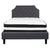 Brighton Full Size Tufted Upholstered Platform Bed In Dark Gray Fabric With Pocket Spring Mattress By Flash Furniture | Beds | Modishstore - 3