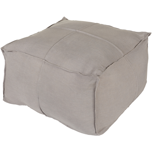 Surya Solid Linen Cube Pouf - Solid - SLPH-001 | Poufs | Modishstore-5