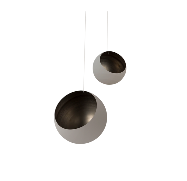 Hanging Orb Planters Set of 2 by Gold Leaf Design Group | Outdoor Decor | Modishstore-2