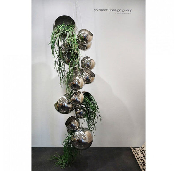 Hanging Orb Planters Set of 2 by Gold Leaf Design Group | Outdoor Decor | Modishstore-5