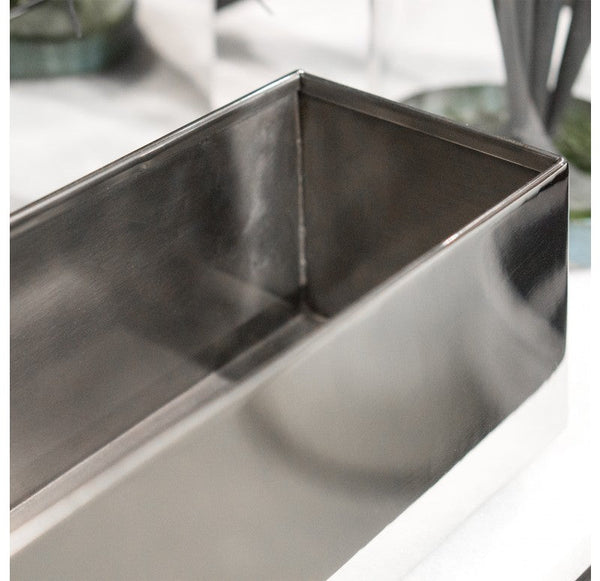 Linear Table Vase, Polished Stainless, 30