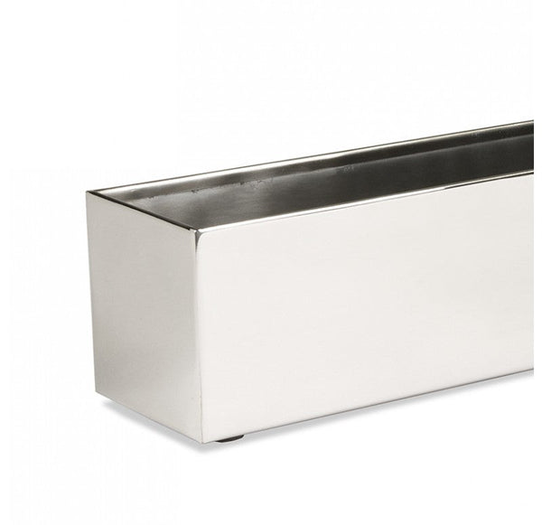 Linear Table Vase, Polished Stainless, 30