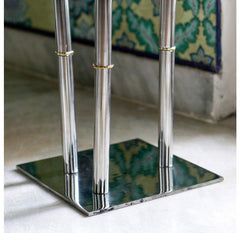 Bamboo Stainless Pole Stand by Gold Leaf Design Group