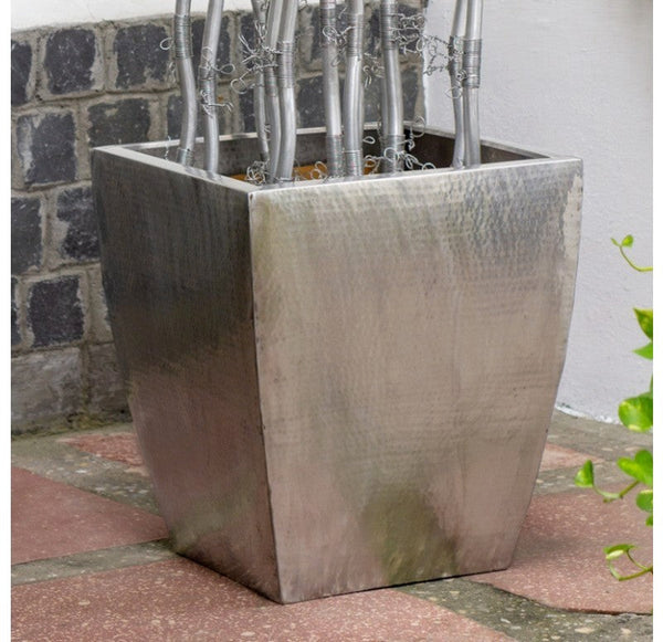 Stainless Steel: Flared Planter, 19.75