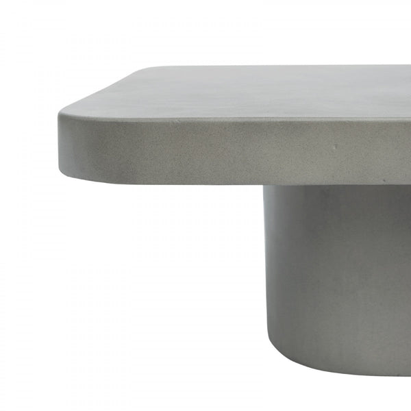 Vig FurnitureModrest Flores Modern Grey Concrete Coffee Table | Modishstore | Coffee Tables-3