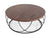 Vig Furniture Modrest Strang Modern Walnut & Black Round Coffee Table | Modishstore | Coffee Tables-2