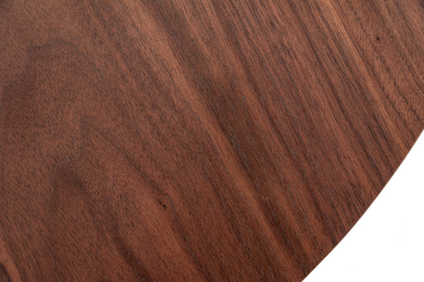 Vig Furniture Modrest Strang Modern Walnut & Black Round Coffee Table | Modishstore | Coffee Tables-3