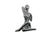 Vig Furniture Modrest Yoga Modern Silver Sculpture | Modishstore | Sculptures