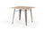 Vig Furniture Modrest T-14005 Modern Grey Metal and Wood Square Dining Table | Modishstore | Dining Tables-4