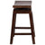 26'' High Saddle Seat Cappuccino Wood Counter Height Stool With Auto Swivel Seat Return By Flash Furniture | Bar Stools | Modishstore - 2