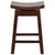 26'' High Saddle Seat Cappuccino Wood Counter Height Stool With Auto Swivel Seat Return By Flash Furniture | Bar Stools | Modishstore - 3
