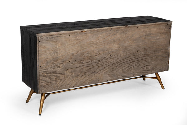 Vig Furniture Modrest Tabitha Modern Dark Brown Recycled Pine Dresser | Modishstore | Dressers-4