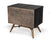Vig Furniture Modrest Tabitha Modern Dark Brown Recycled Pine Nightstand | Modishstore | Nightstands-6
