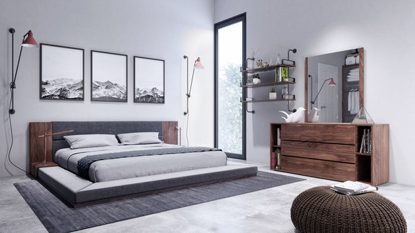 Vig Furniture Nova Domus Jagger Modern Walnut Dresser & Mirror Set | Modishstore | Mirrors-2