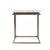 Vig Furniture Modrest Lansing Modern White Concrete & Antique Brass End Table | Modishstore | End Tables-2