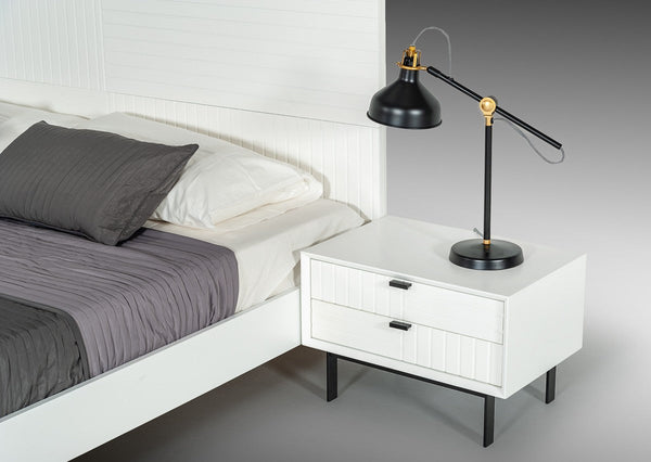 Vig Furniture Nova Domus Valencia Contemporary White Nightstand | Modishstore | Nightstands-3