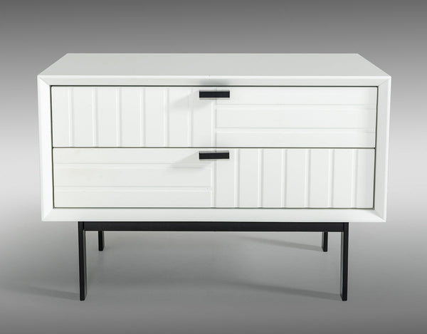 Vig Furniture Nova Domus Valencia Contemporary White Nightstand | Modishstore | Nightstands