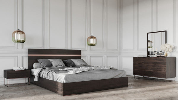 Vig Furniture Nova Domus Benzon Italian Modern Dark Rovere Mirror | Modishstore | Mirrors-2