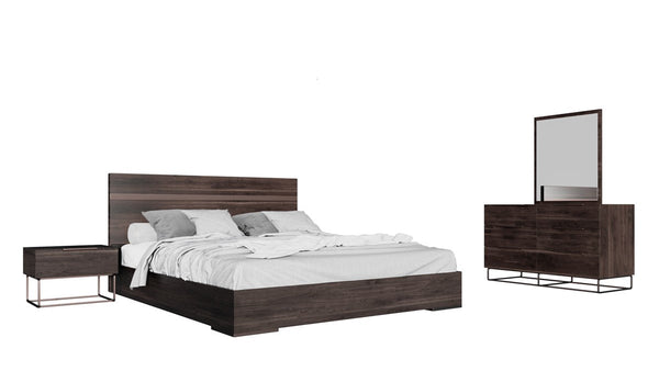 Vig Furniture Nova Domus Benzon Italian Modern Dark Rovere Mirror | Modishstore | Mirrors-3