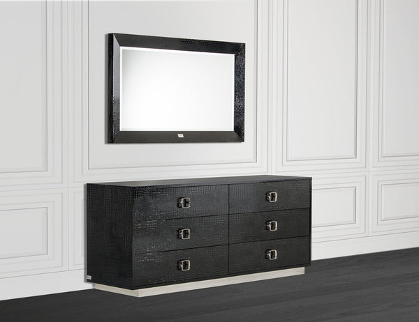 Vig Furniture A&X Victoria Modern Crocodile Dresser | Modishstore | Dressers