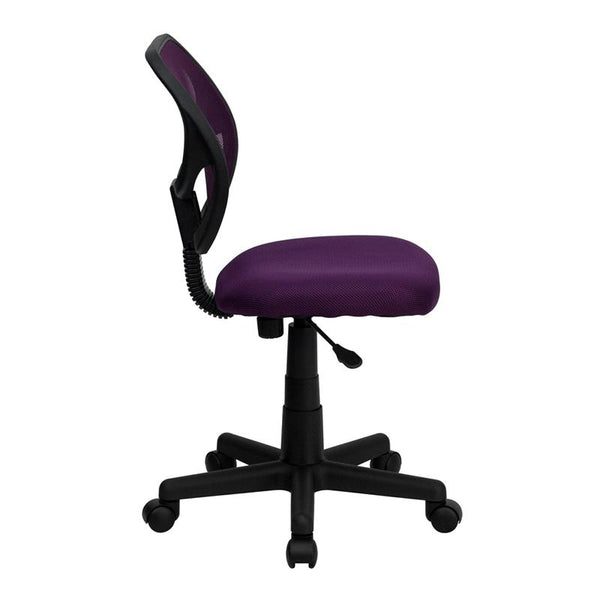 Low Back Purple Mesh Swivel Task Office Chair By Flash Furniture | Office Chairs | Modishstore - 2