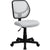 Low Back White Mesh Swivel Task Office Chair By Flash Furniture | Office Chairs | Modishstore