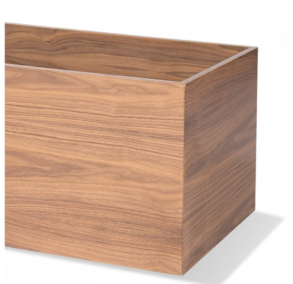 Linear Planter, Walnut Veneer by Gold Leaf Design Group | Planters, Troughs & Cachepots | Modishstore-3