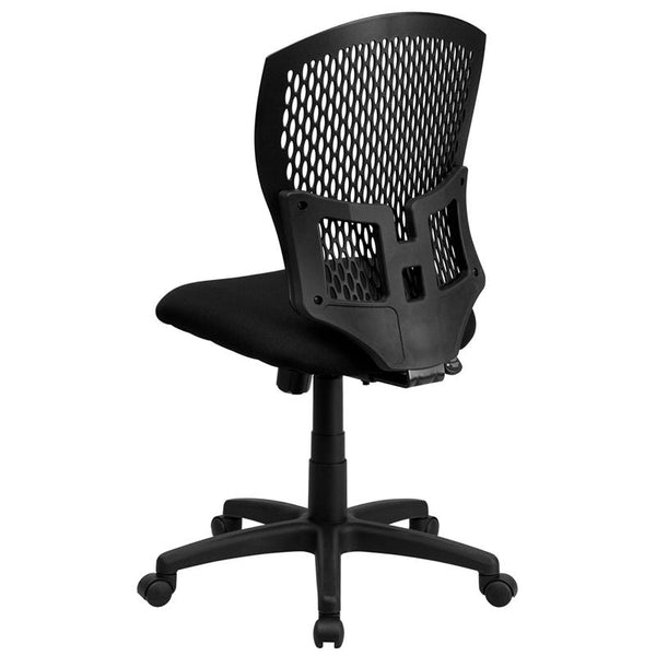 Mid-Back Designer Back Swivel Task Office Chair With Fabric Seat By Flash Furniture | Office Chairs | Modishstore - 3