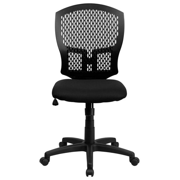 Mid-Back Designer Back Swivel Task Office Chair With Fabric Seat By Flash Furniture | Office Chairs | Modishstore - 4