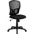 Mid-Back Designer Back Swivel Task Office Chair With Fabric Seat By Flash Furniture | Office Chairs | Modishstore