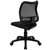 Mid-Back Black Mesh Swivel Task Office Chair By Flash Furniture | Office Chairs | Modishstore - 3