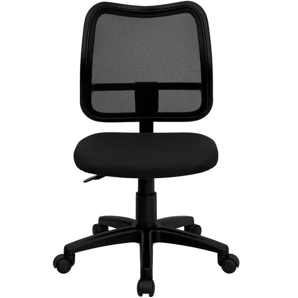 Mid-Back Black Mesh Swivel Task Office Chair By Flash Furniture | Office Chairs | Modishstore - 4