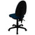 Mid-Back Navy Blue Fabric Multifunction Swivel Ergonomic Task Office Chair With Adjustable Lumbar Support By Flash Furniture | Office Chairs | Modishstore - 3